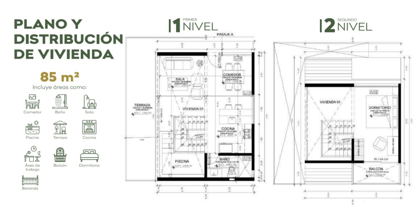 Casa Venta Cabaña alpina en Residencial Aire Simbal